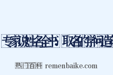 专家说姓名全书：取名的学问造句是什么意思的图片
